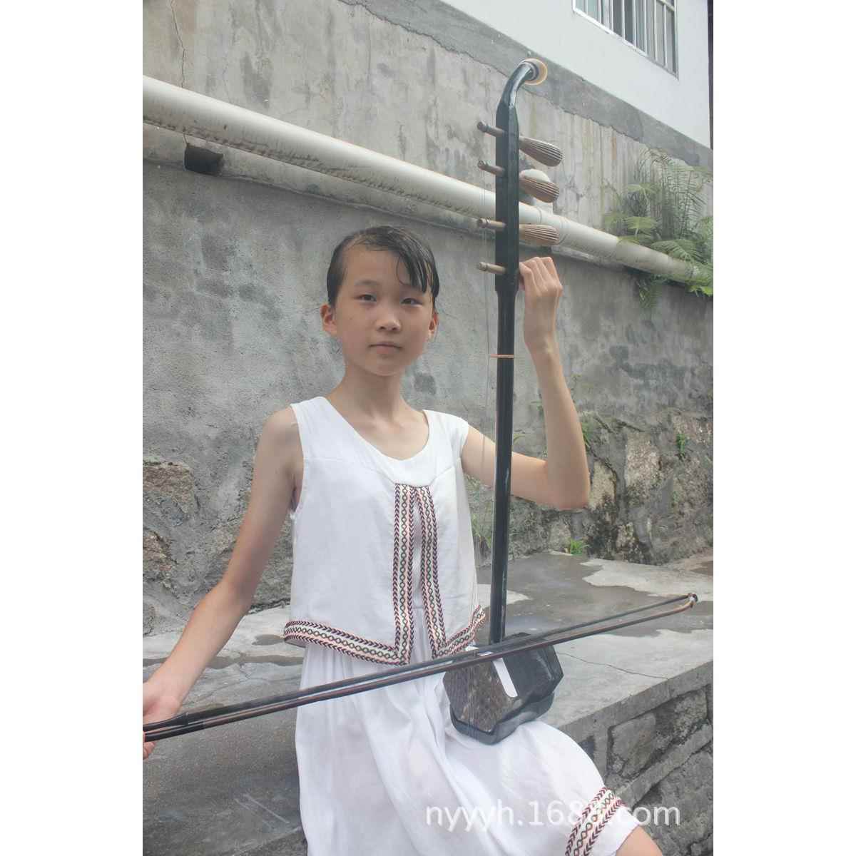 新款直销民族拉弦类乐器四弦六角二胡 四弦双音花鼓大筒 圆筒二胡