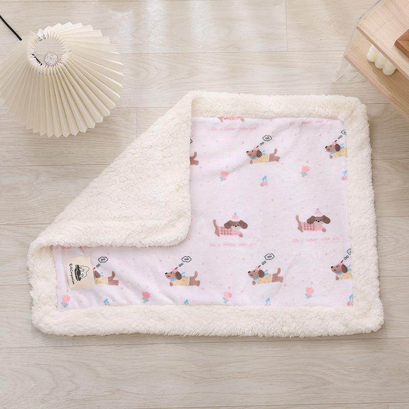 猫毯子冬季保暖加厚珊瑚绒毛毯宠物被子猫小毯子睡觉用狗狗垫子,宠物/宠物食品及用品,猫狗垫子,淘宝优惠券,粉丝福利购,淘宝优惠卷