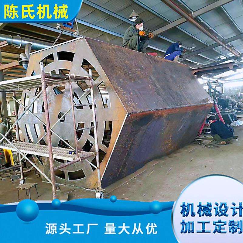 去毛边滚筒研磨机 滚筒式去油漆除锈机 大型六角滚筒抛光机