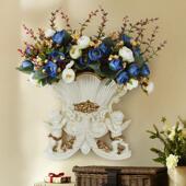 墙上创意立体天使花瓶装 厂家 饰工艺品批发壁挂花盆壁饰欧式