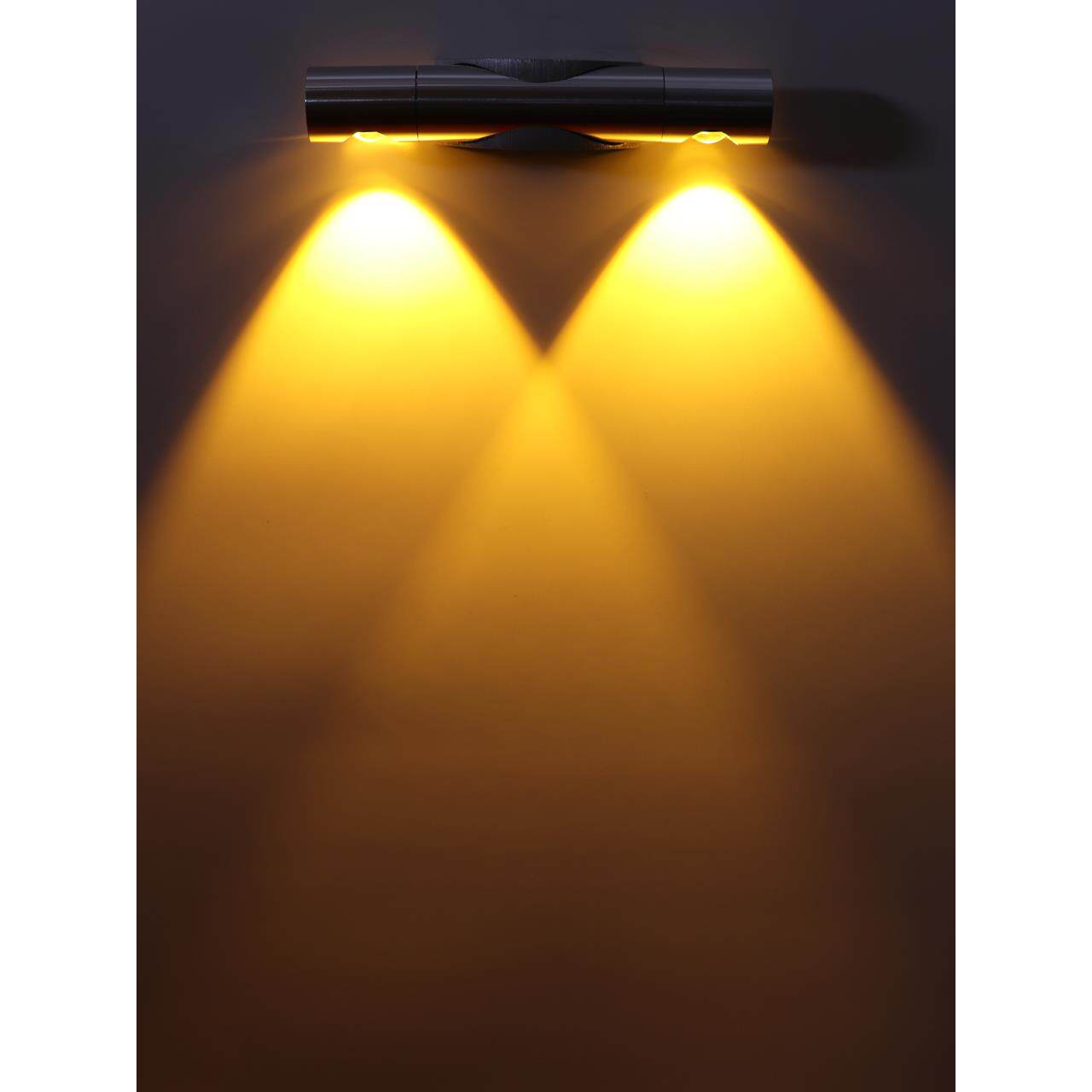 酒吧彩色双头射灯Led客厅背景墙灯走廊灯通道灯现代简单表面安装