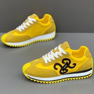 欧货阿甘鞋男2025新款黄色运动休闲鞋耐磨软底潮鞋男士覆古小黄鞋