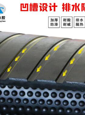 养殖场猪仔保温垫龟背纹耐潮牛棚垫耐磨减震牛床垫黑色防滑垫