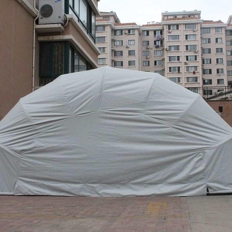 XY半自动移动折叠伸缩车库防雨阻燃汽车停车棚加厚加棉保暖车罩户