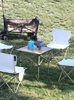 户外可F77J95HT折叠野外便小携式桌子摆摊蛋卷长方桌形桌野餐露营