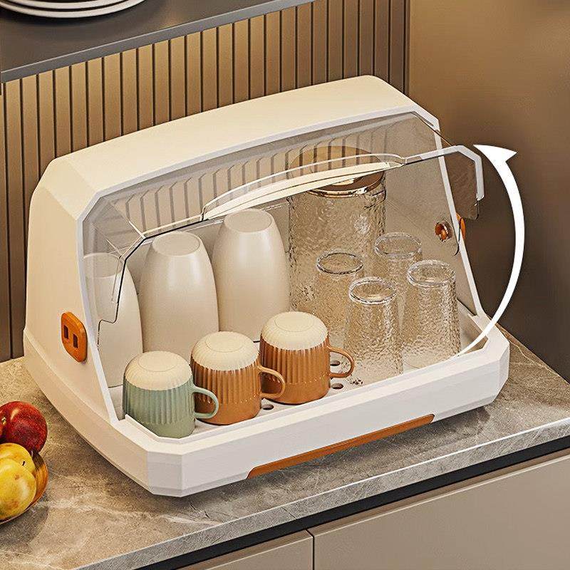 茶杯茶具收纳盒子桌面方形透明整理柜餐桌厨房整体橱柜杯子置物架,收纳整理,桌面收纳盒,淘宝优惠券,粉丝福利购,淘宝优惠卷