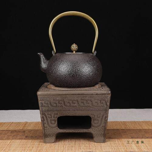 炉铸铁煮茶炉壶煮茶壶户酒精炉炭火外复古明火围铁炉煮茶F995MT6J