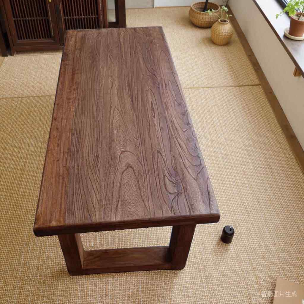 老榆木茶桌榻榻米茶桌实木茶几小户型日式矮桌侘寂风茶台客厅家用,住宅家具,茶几,淘宝优惠券,粉丝福利购,淘宝优惠卷