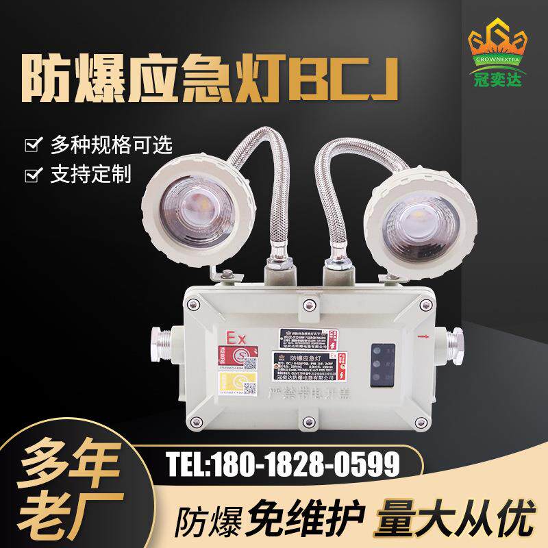 LED防爆应急灯BCJ 楼道车间仓库应急双头灯 疏散照明出口指示灯