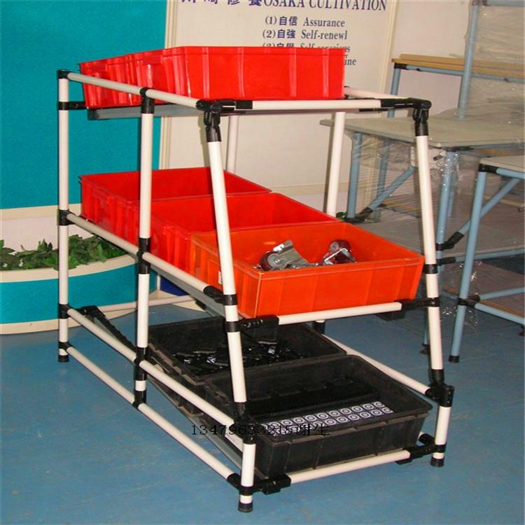 厂家直销易组装精益管流利条物料架先进先出物料周转车