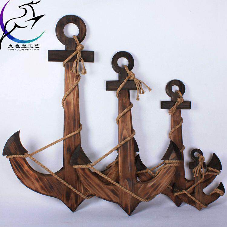 碳化木防腐木船舵地中海美式乡村风格实木质船锚家居装饰品壁挂件,家居饰品,壁饰,淘宝优惠券,粉丝福利购,淘宝优惠卷