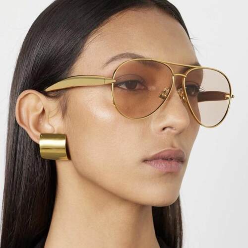 Retro Frog Shape Unisex Sunglasses Oversized Adjustable