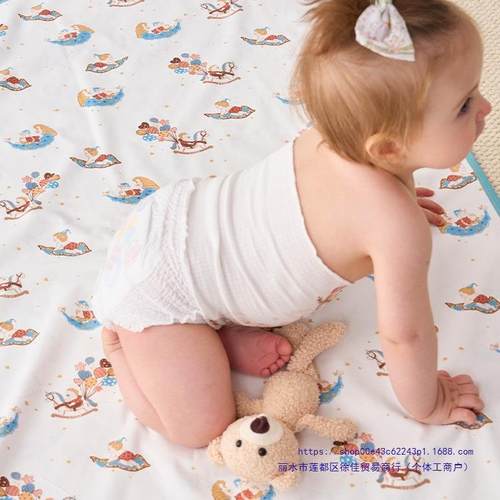 婴RQI儿隔可尿垫纯棉防水洗儿童宝床宝大尺寸护理垫水透气垫