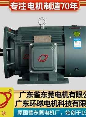 东莞环球牌注塑机电机Y2SJ132M-4B35-7.5KW液压用低噪声三相电机