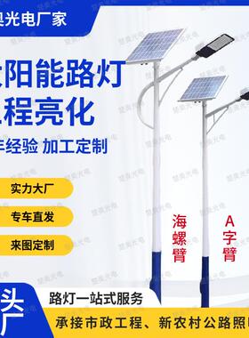 w体化太阳路灯一工程款小金豆能大功率6米8WUC0新农村户外道路照