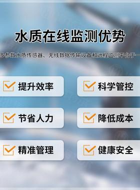 生活用水在备线监HT-ECGS设 二次供水浊PH余氯测度测定仪 多参数