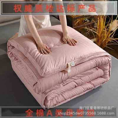 高端全棉大豆纤维被子冬季单双人秋冬被被芯加厚纯棉冬被家用棉被