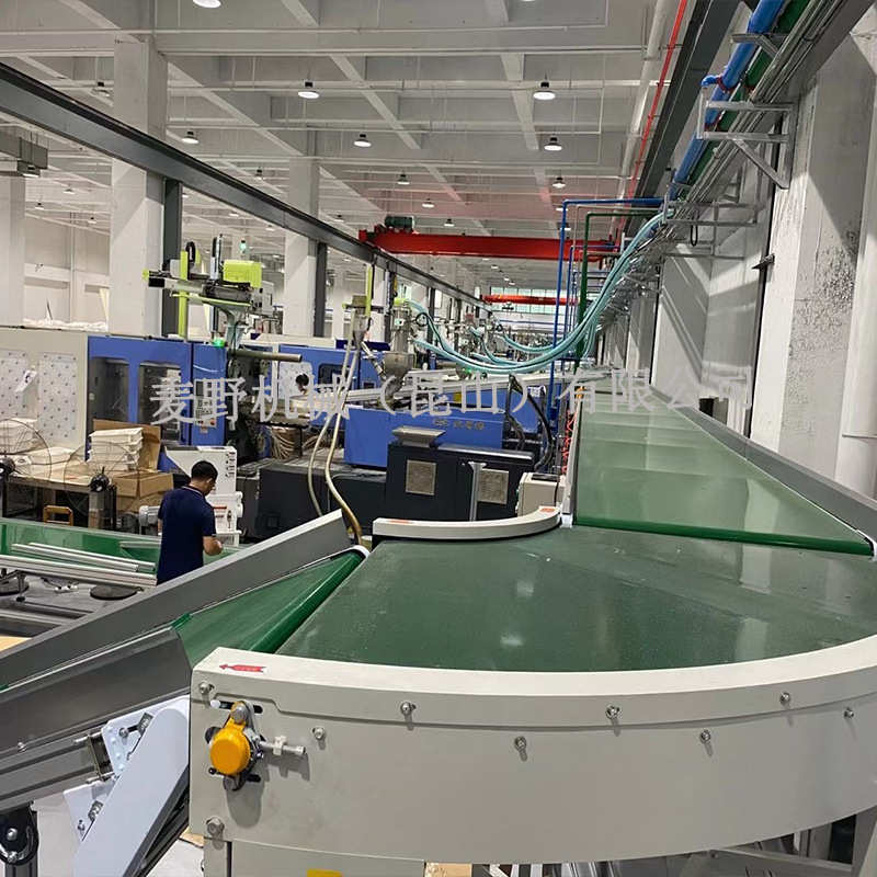 苏州厂家 90度皮带拐弯机转弯机输送机 转角流水线圆弧输送带