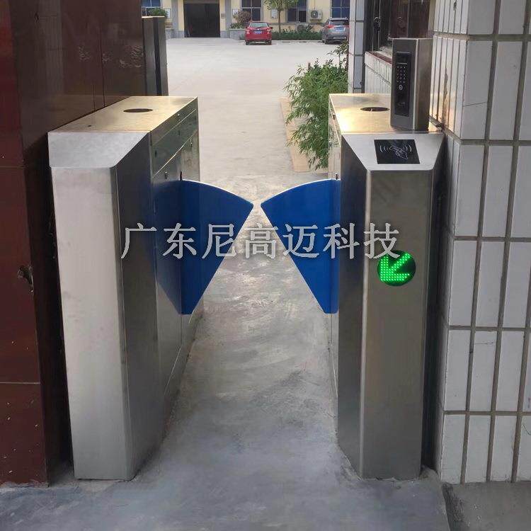 现货供应桥式翼闸304不锈钢单通道双开进出刷卡考勤系统