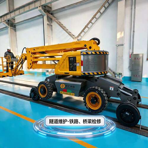 公铁两用曲臂升降平台隧道维护桥梁检修空作业平台曲臂升降平台