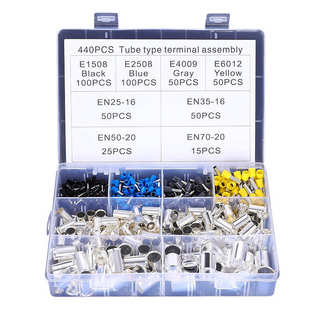 接线端子 冷压端子 440只装 VE管形端子8合1组合套装