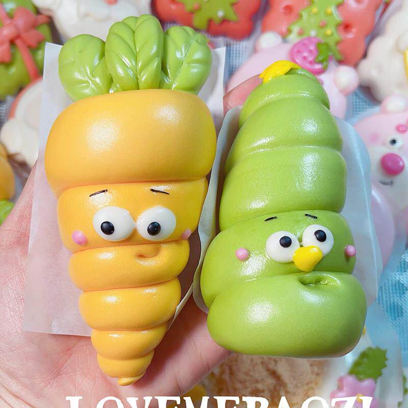 Loveme老师儿童卡通动物牛角包模具婴儿宝宝花样造型馒头面食模具