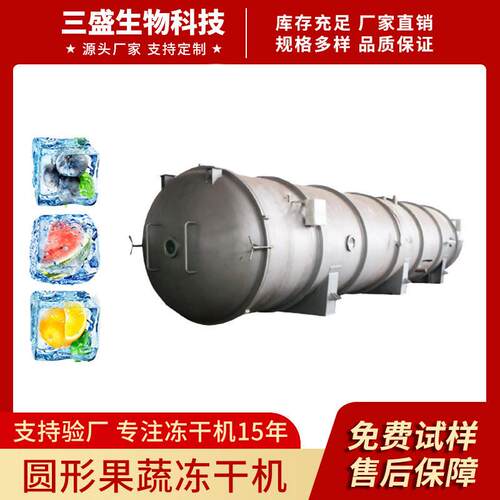 250平大型真空冷冻干燥机南瓜土豆豆角冻干设备胡萝卜蔬菜冻干机