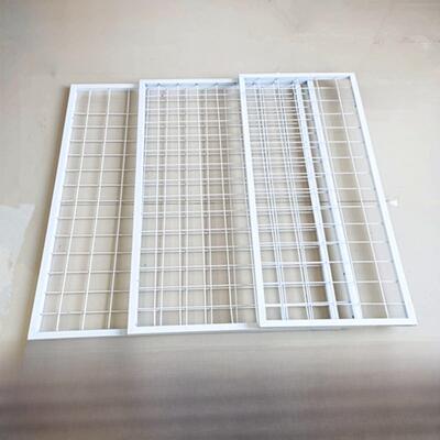 定做 铁网格网架挂网片置物架饰品展示架幼儿园展架隔断isn照片墙