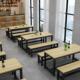 厂家直供简约快餐店餐桌椅组合小吃餐厅家具家用学生简易学习桌椅