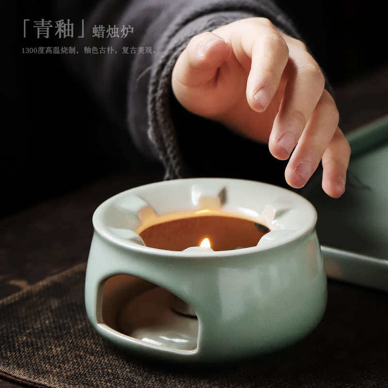 复古陶瓷温茶炉蜡烛加热茶壶底座保温日式茶炉家用酒店恒温暖茶器,餐饮具,茶具礼盒,淘宝优惠券,粉丝福利购,淘宝优惠卷
