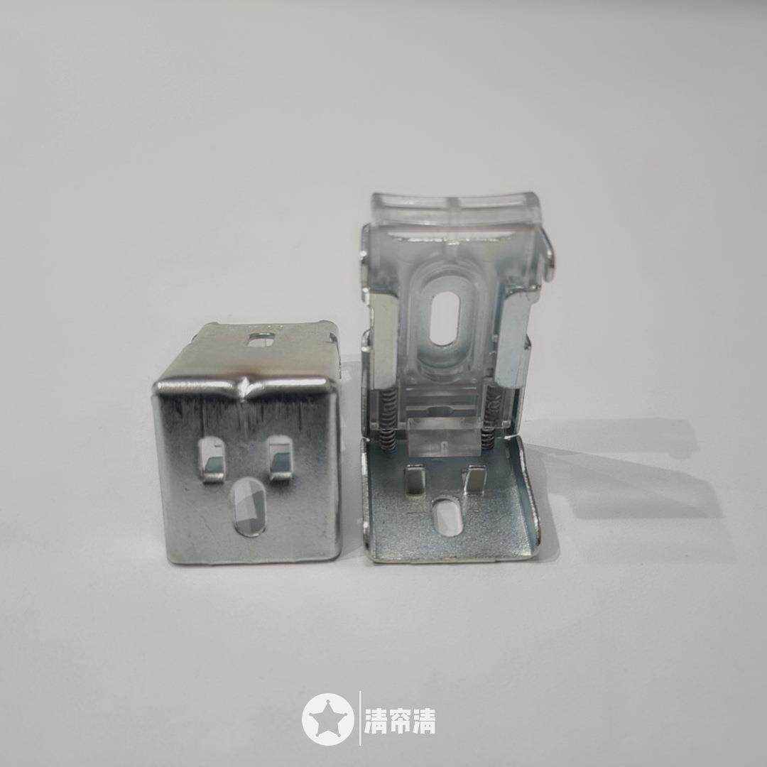 铝合金PVC百叶窗帘弹簧码固定安装配件 顶装侧装安装码零件材料