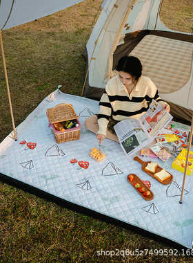 Luingbox露营盒子野餐垫防潮布户外便携防水加厚野炊沙滩郊游地垫