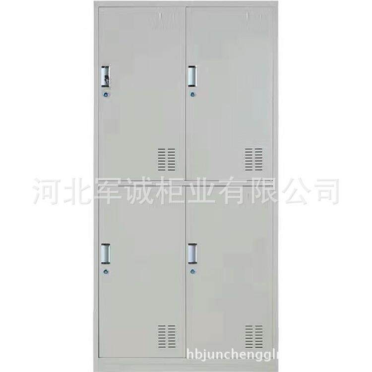 军诚钢制更衣柜加厚储物柜更衣柜宿舍更衣柜钢制2 3 4 6门更衣柜