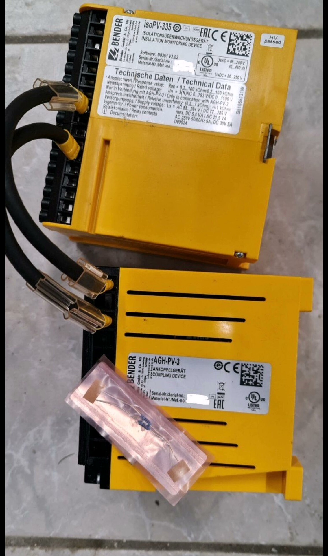 BENDER  isoPV-335 B91065133和BE