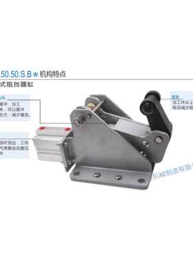 F1730新款 重型卧式阻挡器sda气缸 F1730.50.50包邮新款