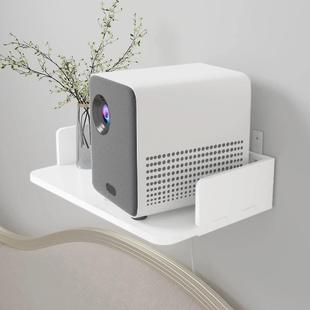 挂架挂壁墙面通用机顶盒投影仪放置台客厅墙上托板打孔支撑架托架