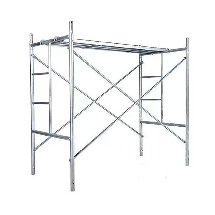 厂家供应热镀锌脚手架建筑工地架子可拆卸平台移动架子梯形架门架