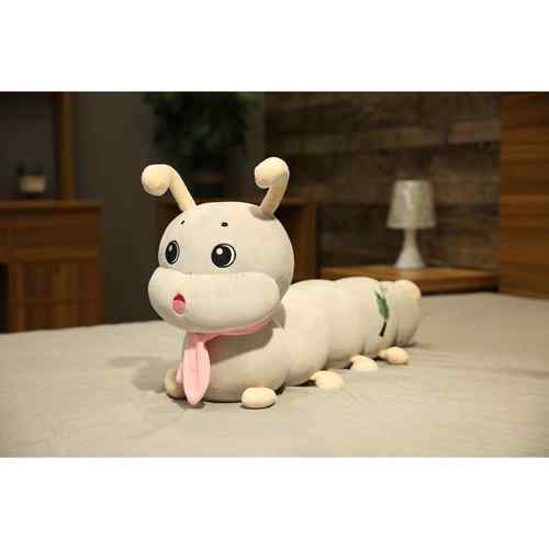 高档可爱毛毛虫可蚕宝宝大号骑毛绒玩偶具布娃娃睡枕觉床上抱儿女