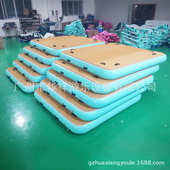 床海上浮浮桥钓鱼游艇娱乐充气排漂防滑上浮多人平台船码 头休闲水