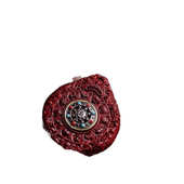 小叶紫檀双面雕刻十二生肖圆牌可转六字挂件八大守护男女吊坠