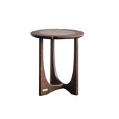 高档物厅应北欧茶复古木几客全实木茶桌现代简约小户型黑胡桃家用