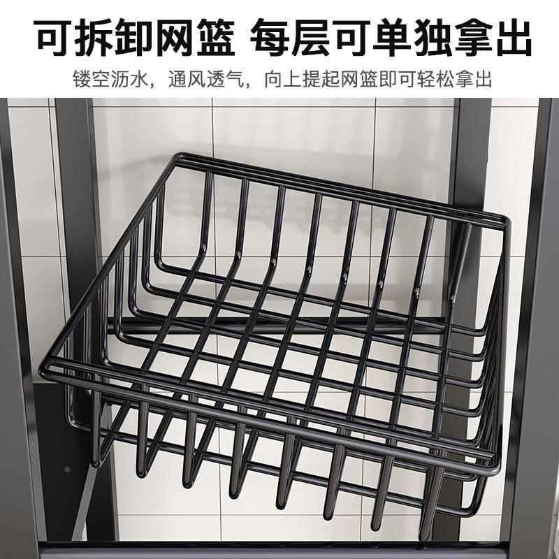 新款厨房置物架落地多层收纳层架子多功能家用烤箱蔬菜架货架置物