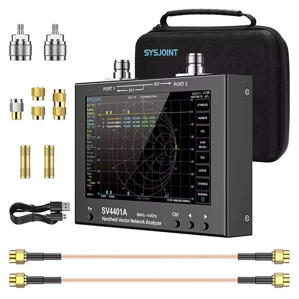 Sv4401A矢量网络分析仪50Khz-4.4Ghz 7英寸大屏幕纳米尺寸中文/英