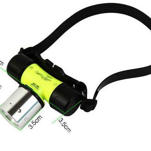 工厂强光T6潜水头灯塑料头灯可充电LED户外头灯防水10W