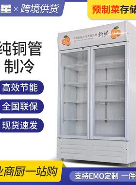 冰迪星展示柜饮料柜立式商用酒水柜保鲜冷藏柜超市水柜饮品玻璃柜