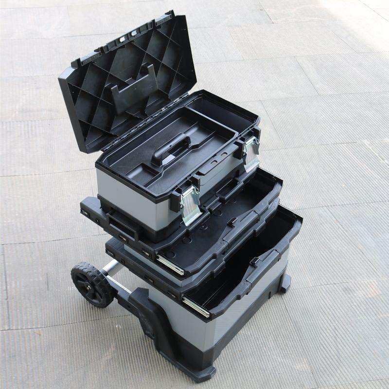 多层工具箱工具多功能维修大号手提五金拉杆电工家用车载收纳箱子