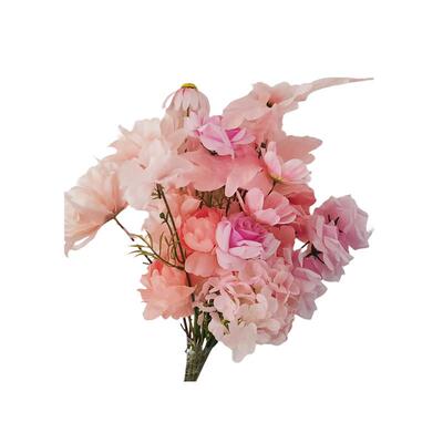 定制彷真花成品花艺月亮花架婚庆绢花婚礼背景拱门花柱花排长挂花