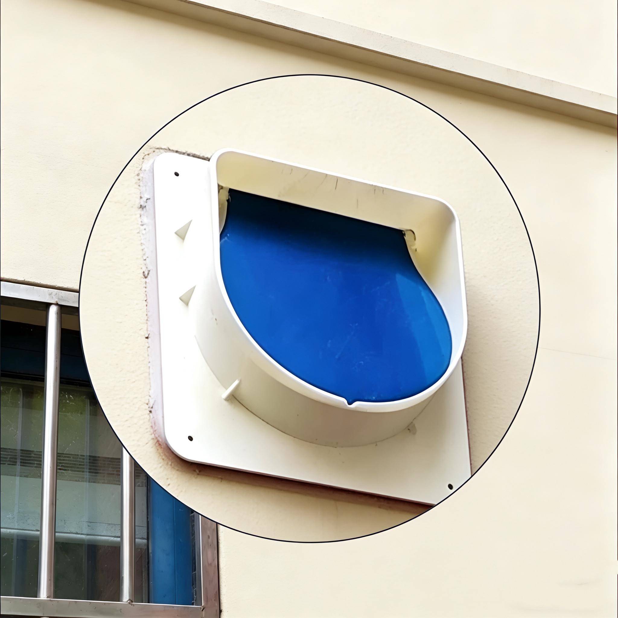 油烟机外墙止回阀 厨房通用防雨防风罩 抽油烟机排气防倒灌通风球