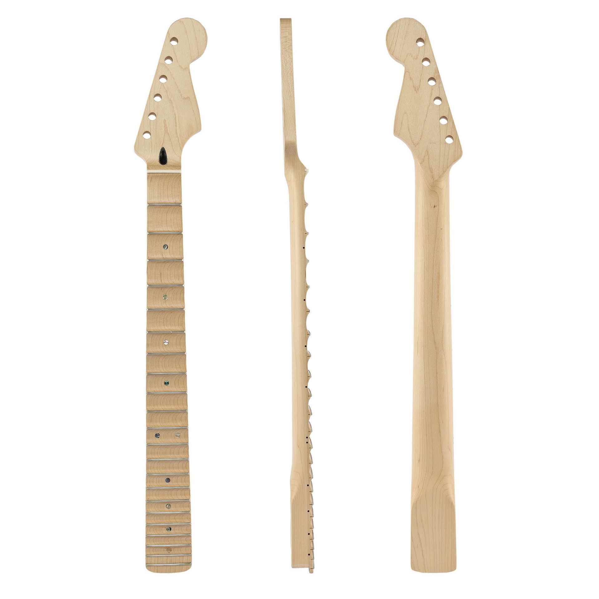 [哑光]22品全扇形ST电吉他琴柄 加拿大枫木琴颈 波浪纹指板