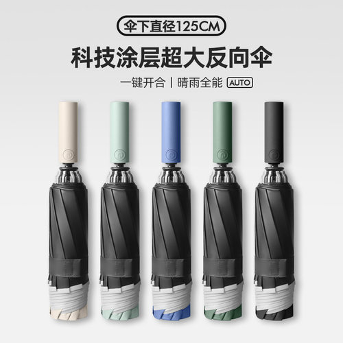 logo折伞黑胶晴雨反光两用伞坐
